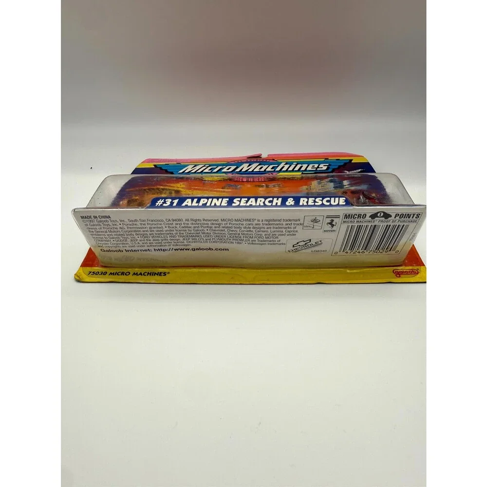 Vintage 1997 Galoob Micro Machines #31 Alpine Search & Rescue Sealed Set